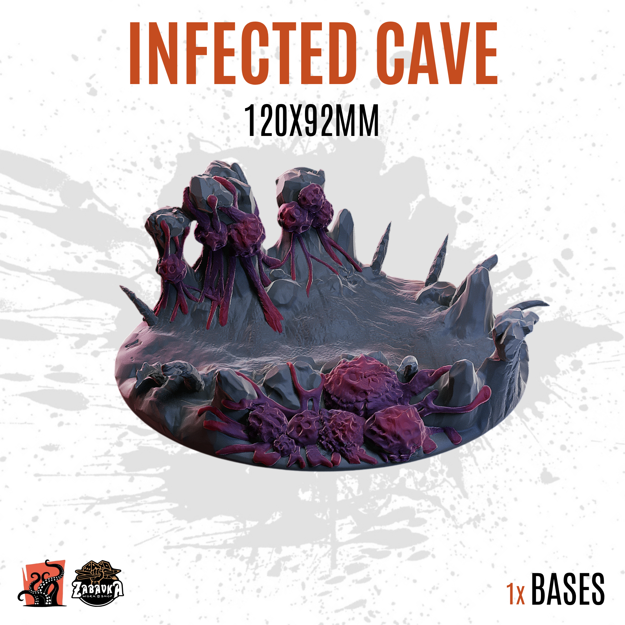 Infected Cave - 120x92mm oval base (1ud)