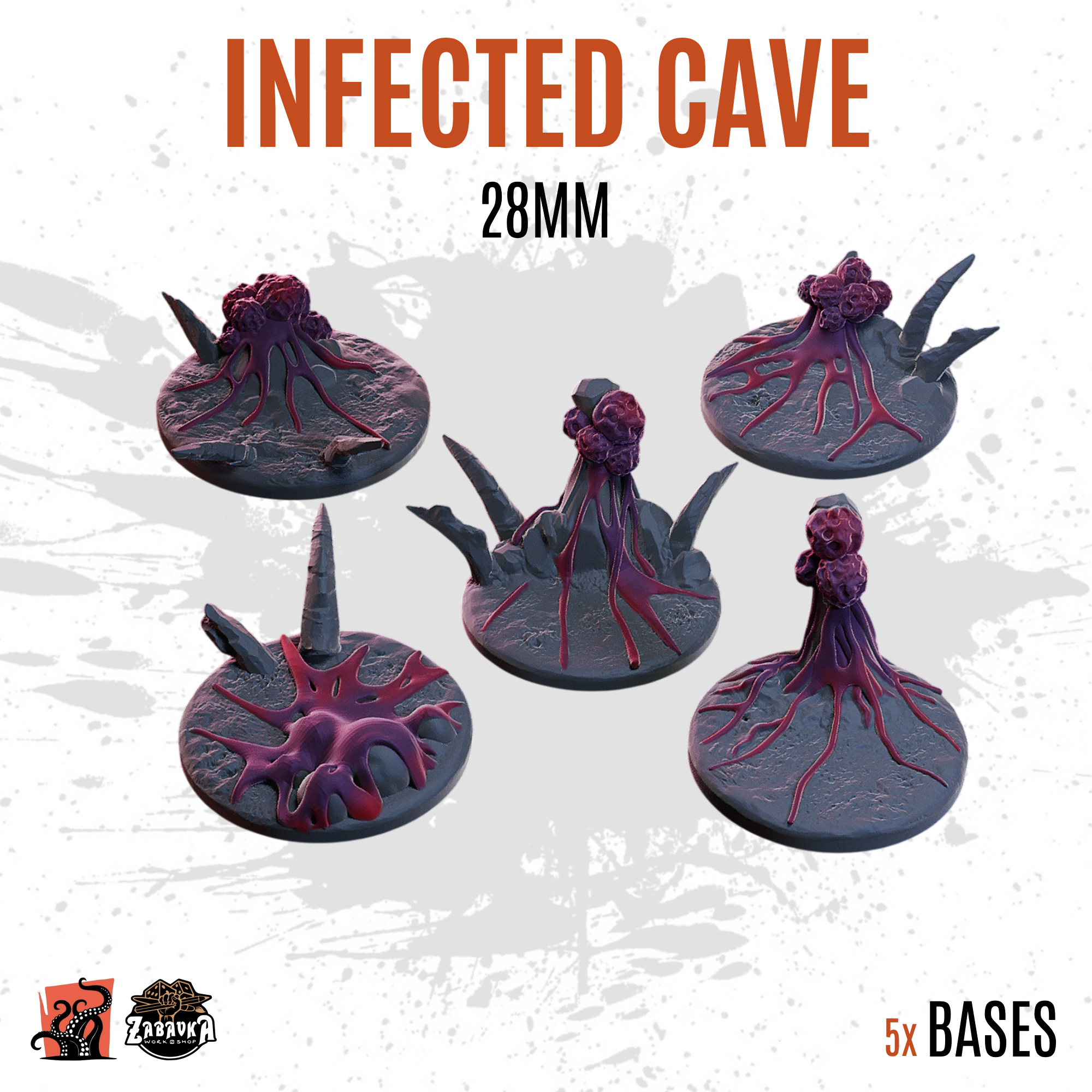 Infected Cave - 28mm base (5uds)