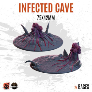Infected Cave - 75x42mm oval base (2uds)