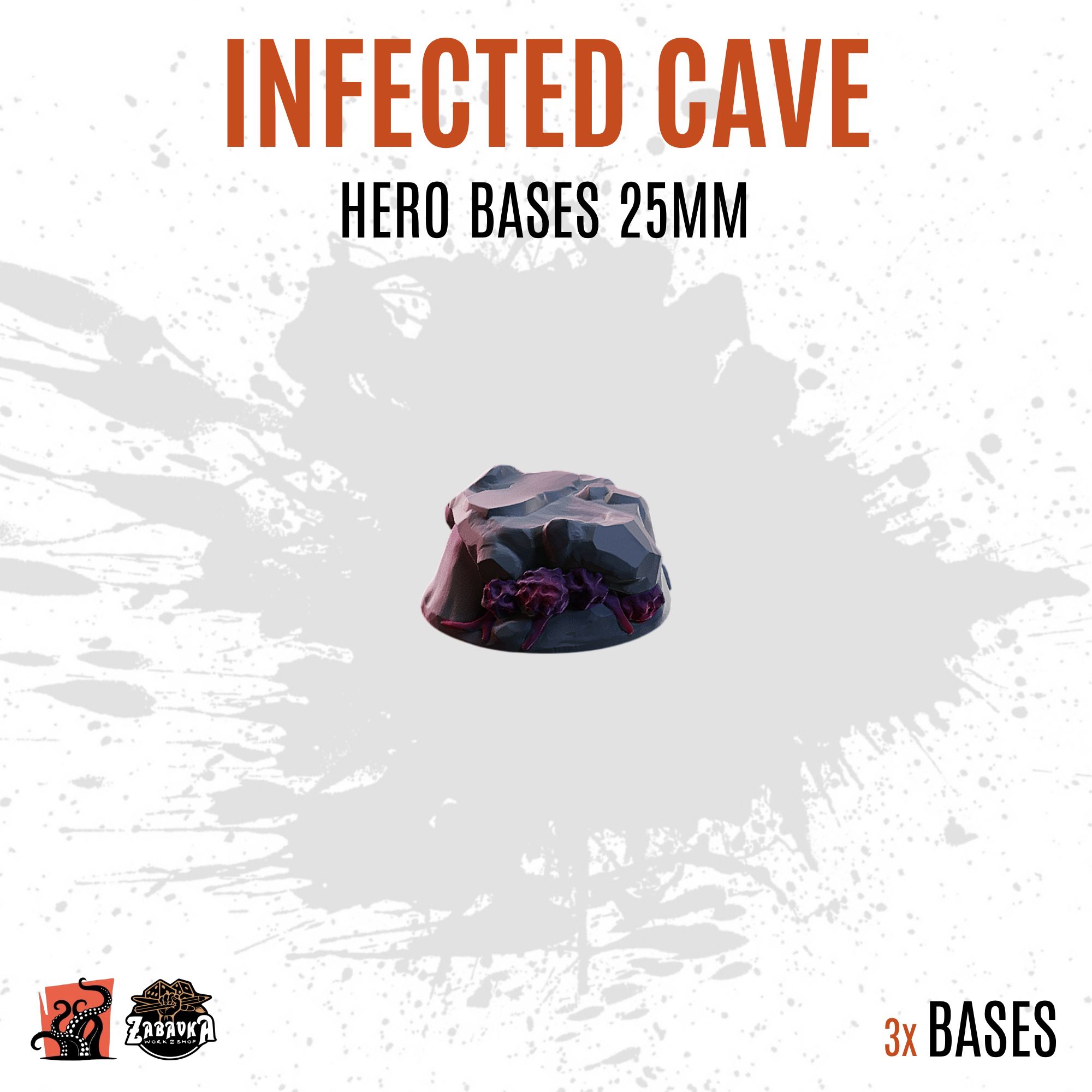 Infected Cave - 25mm hero base (1ud)