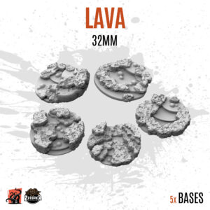 Lava - 32mm base (5uds)