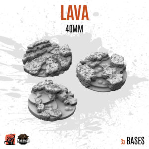 Lava - 40mm base (3uds)