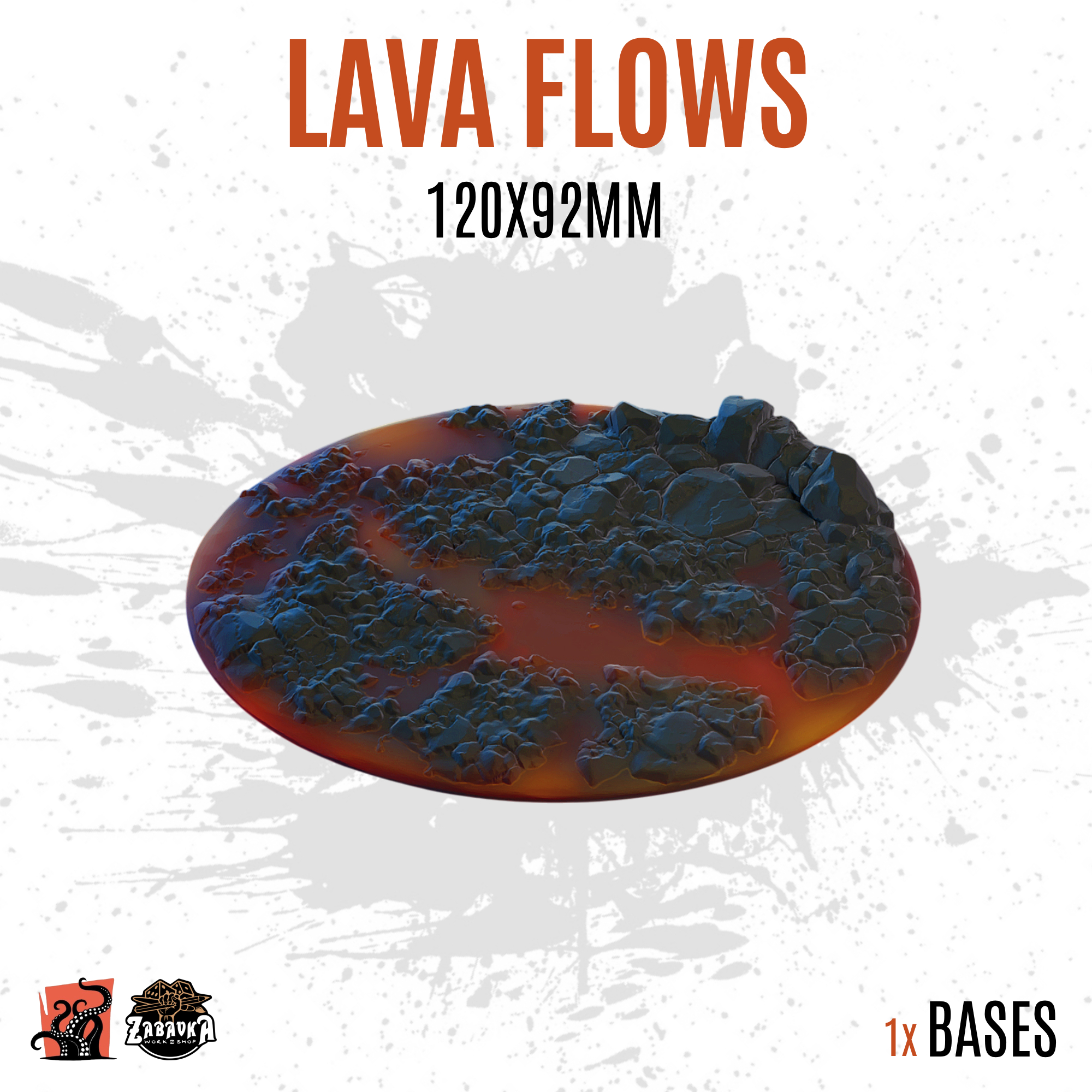 Lava Flows - 120x92mm oval base (1ud)