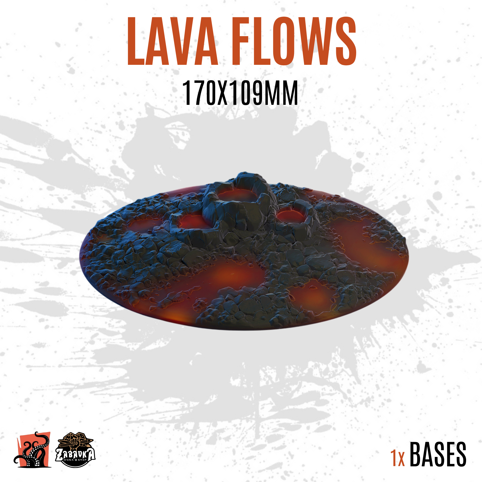 Lava Flows - 170x109mm oval base (1ud)