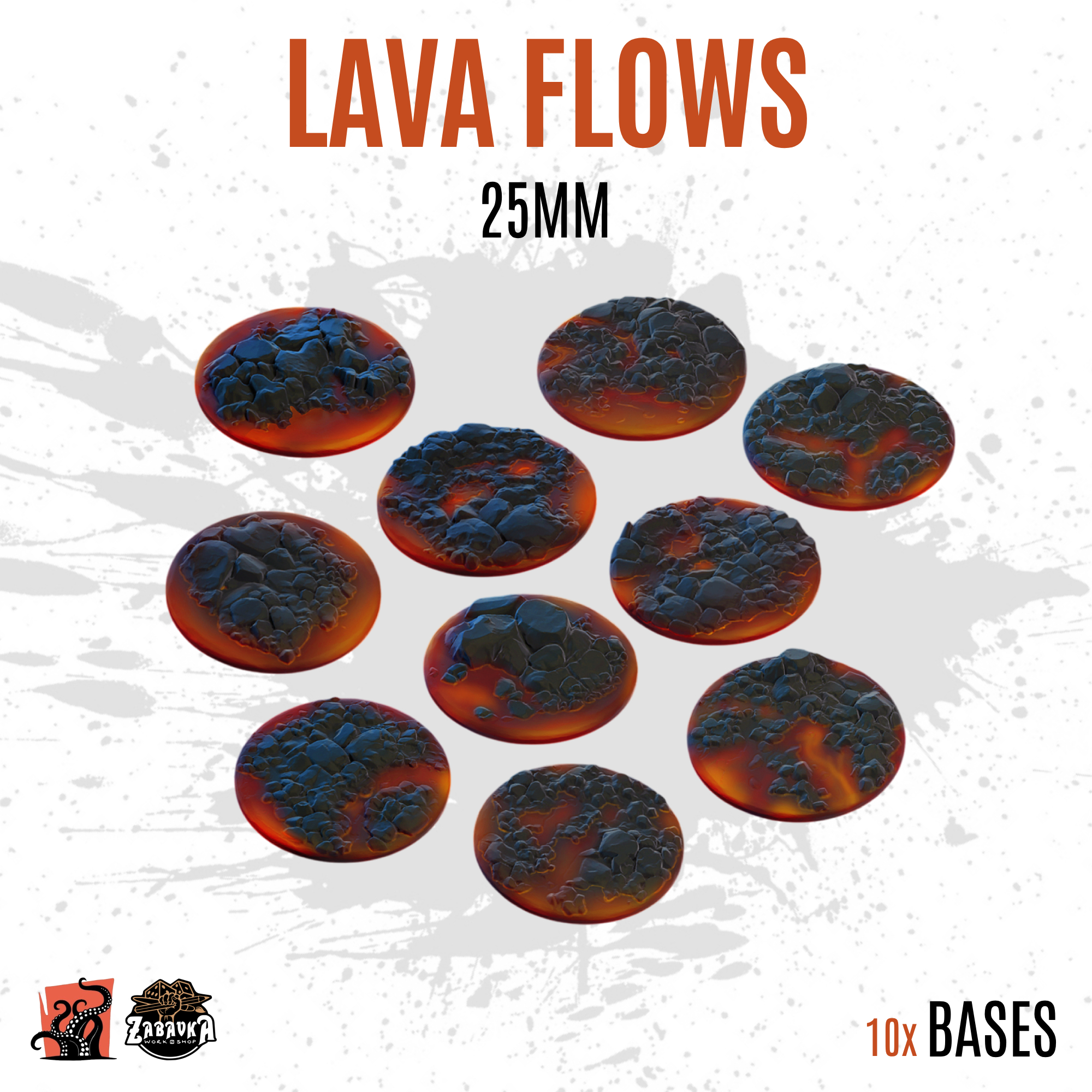 Lava Flows - 25mm base (10uds)