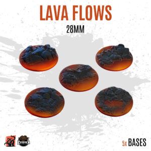 Lava Flows - 28mm base (5uds)