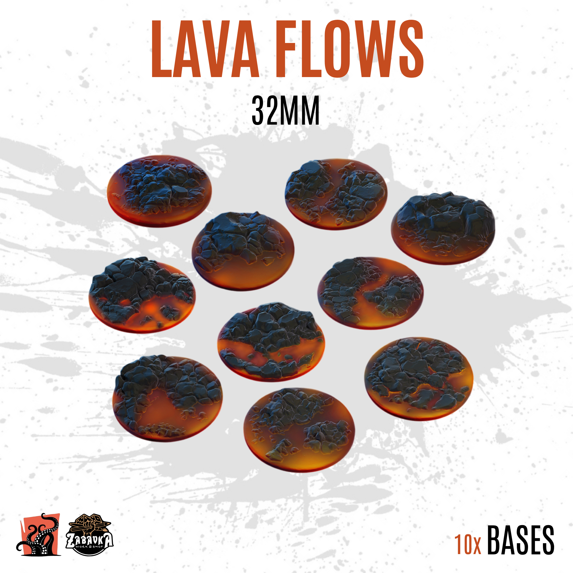 Lava Flows - 32mm base (10uds)