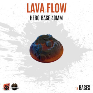 Lava Flows - 40mm hero base (1ud)