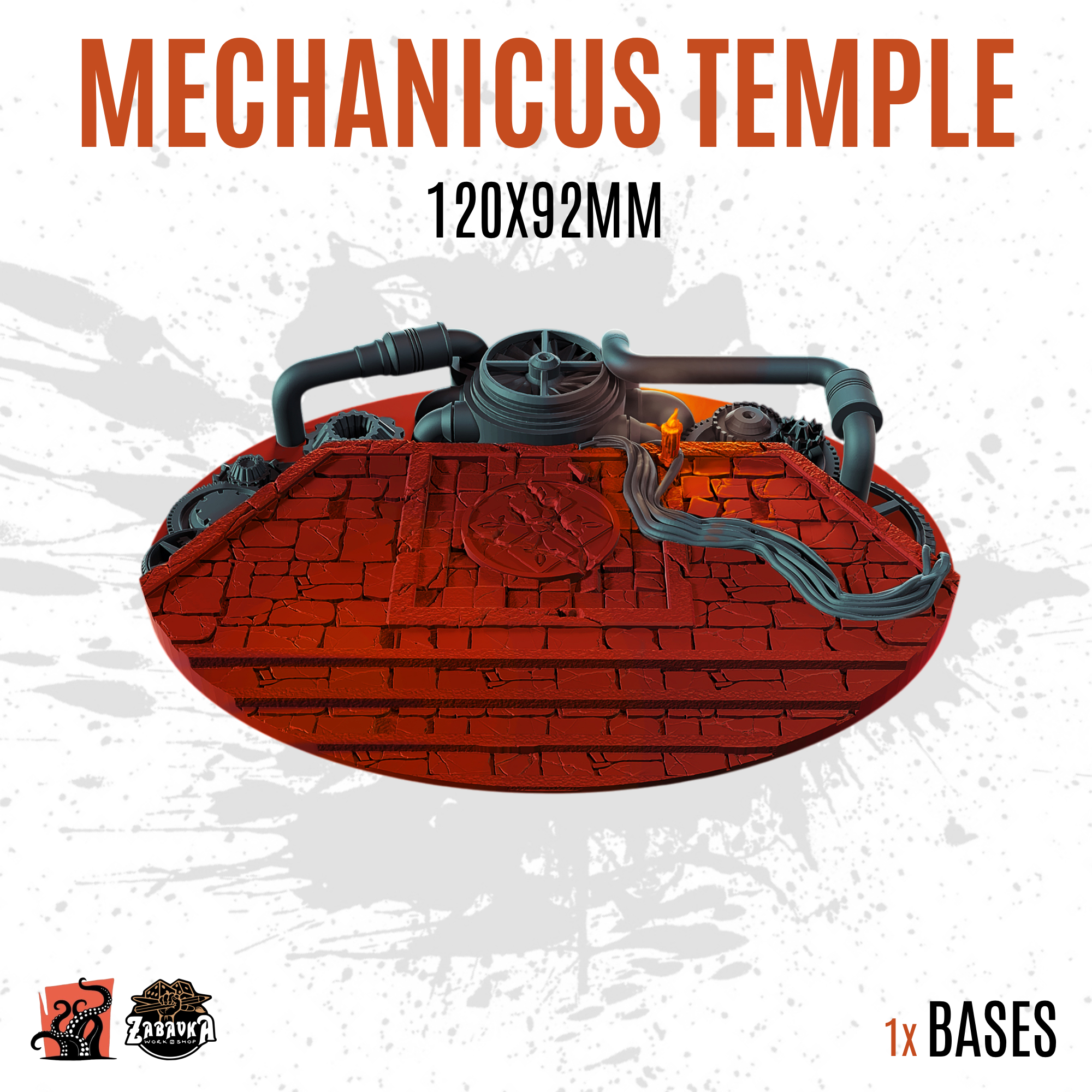 Mechanicus Temple - 120x92mm oval base (1ud)