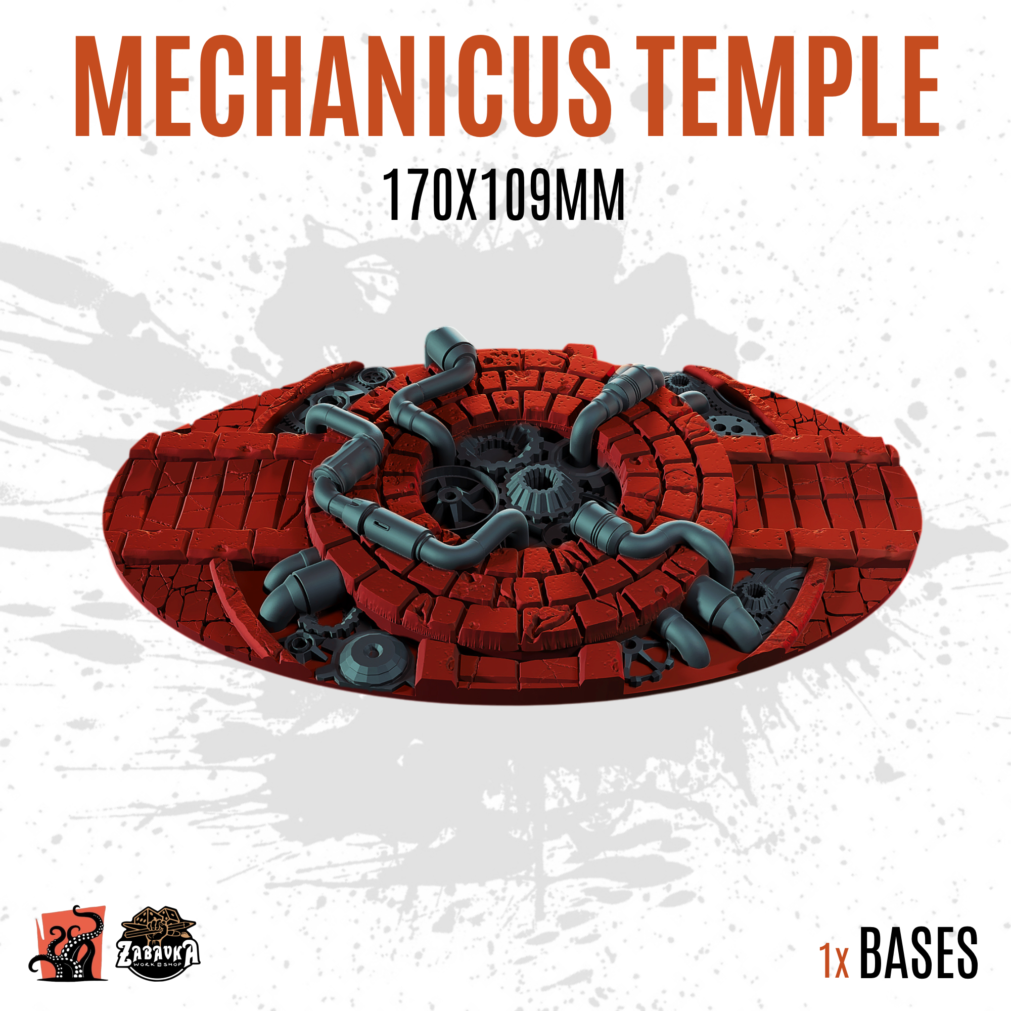 Mechanicus Temple - 170x109mm oval base (1ud)