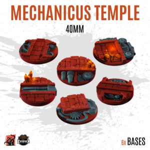 Mechanicus Temple - 40mm base (6uds)