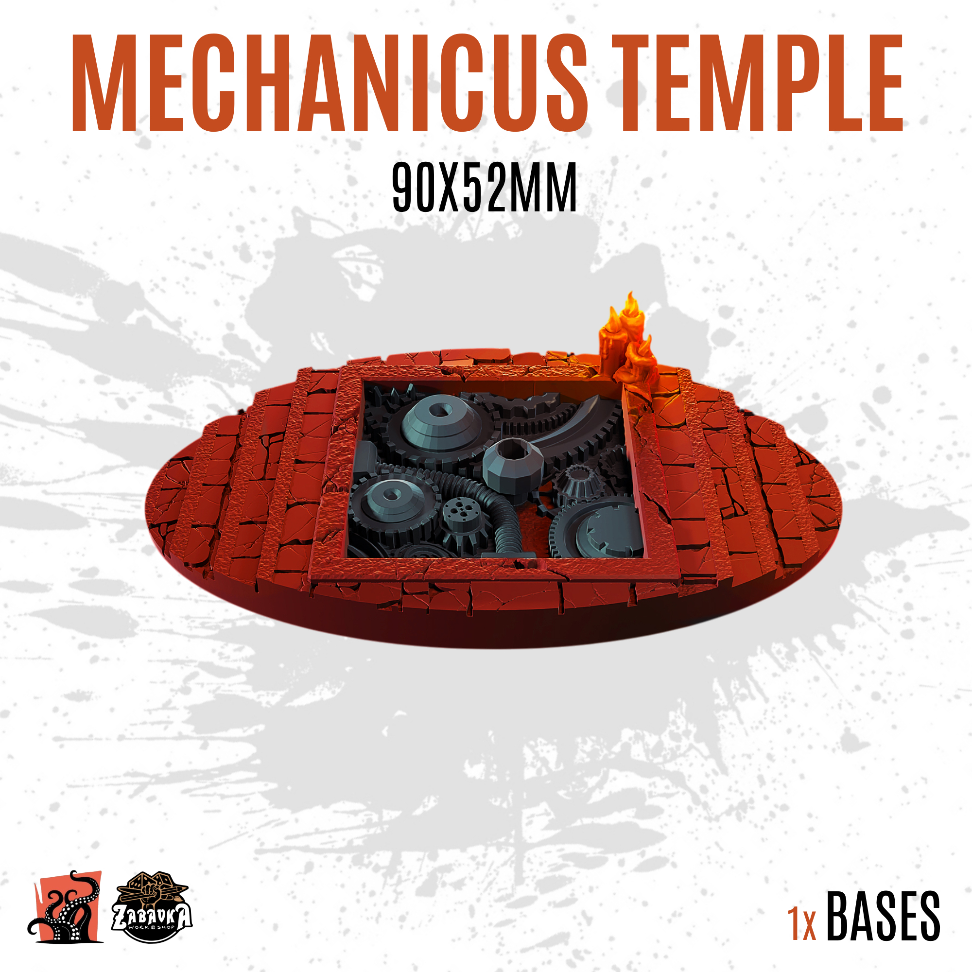 Mechanicus Temple - 90x52mm oval base (1ud)