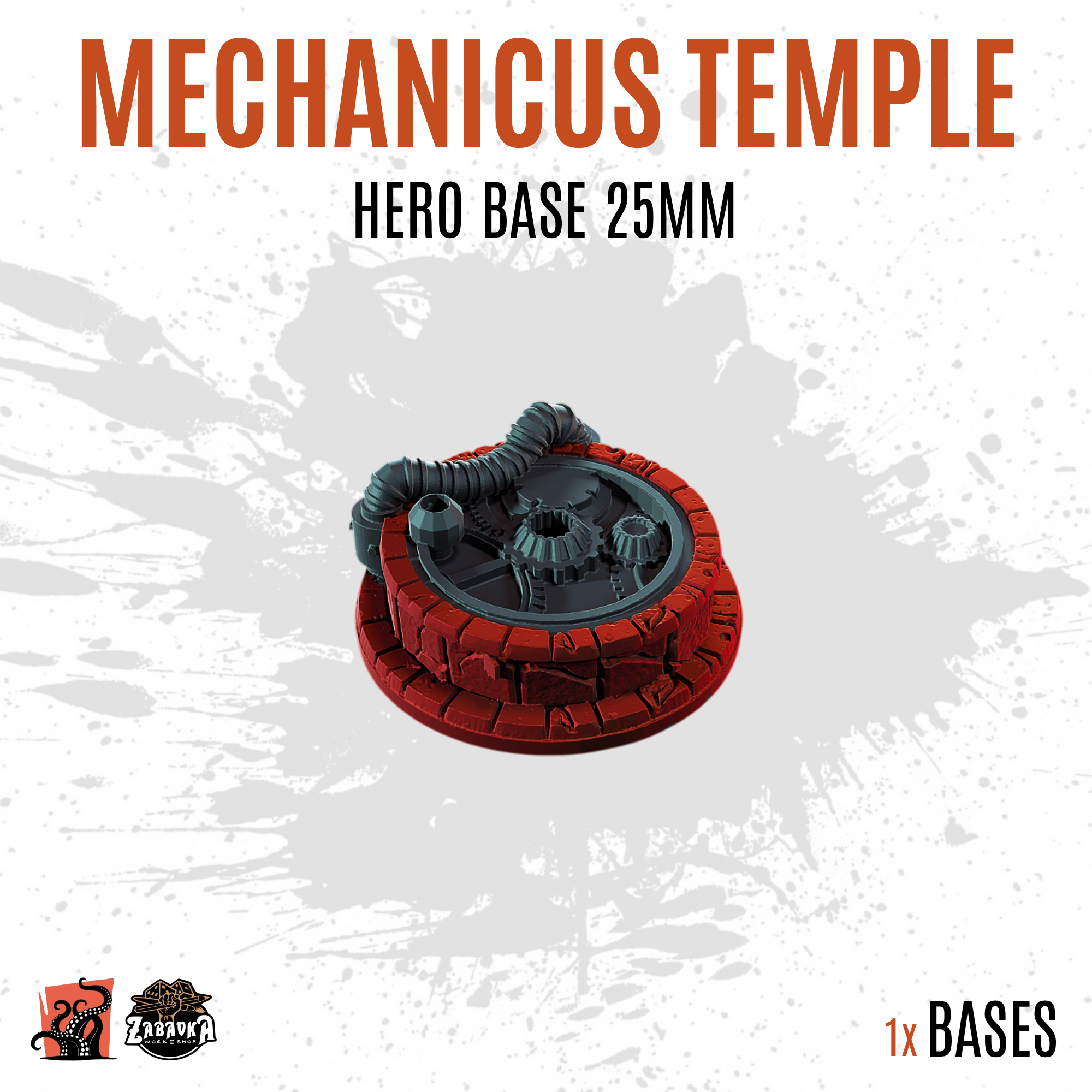 Mechanicus Temple - 25mm hero base (1ud)