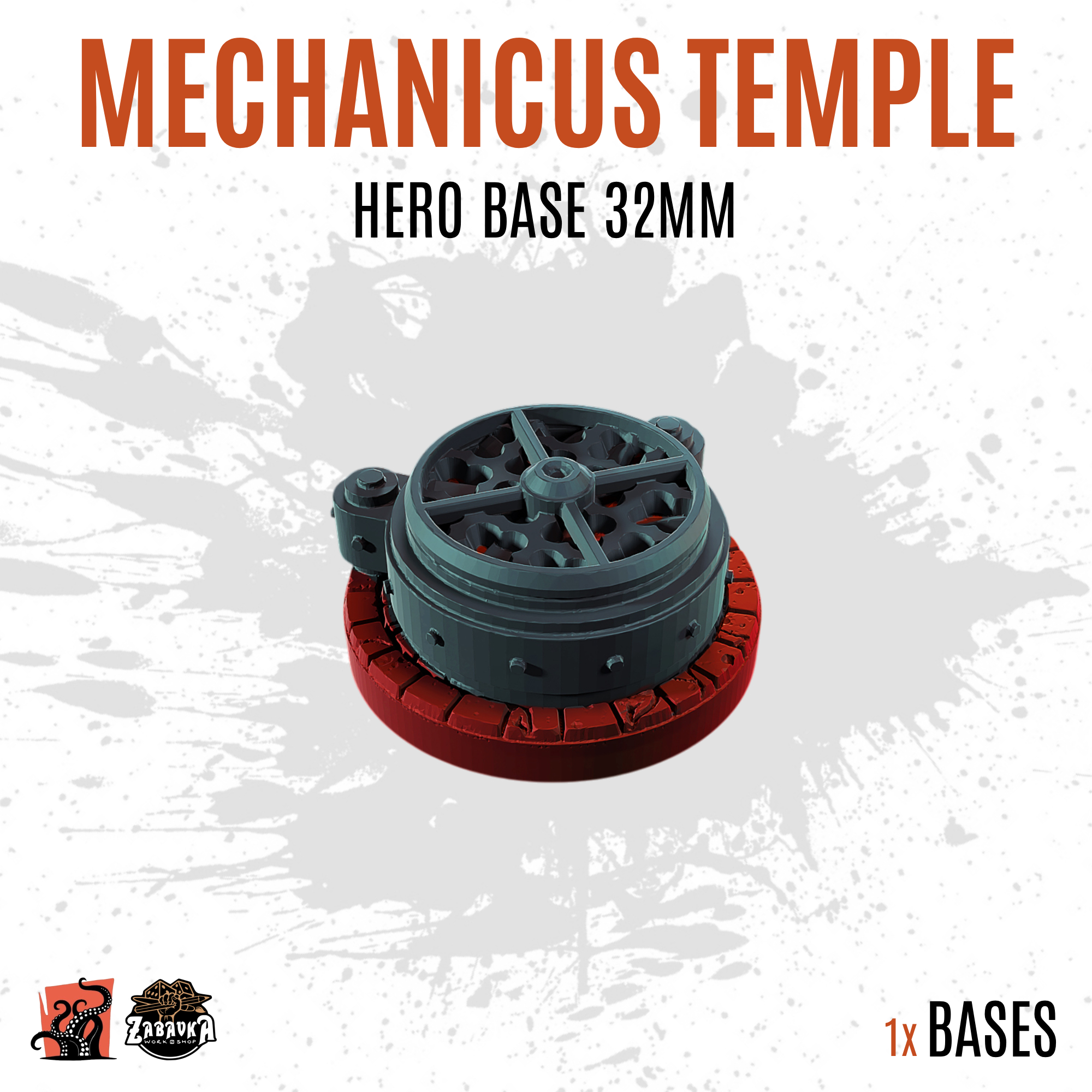 Mechanicus Temple - 32mm hero base (1ud)