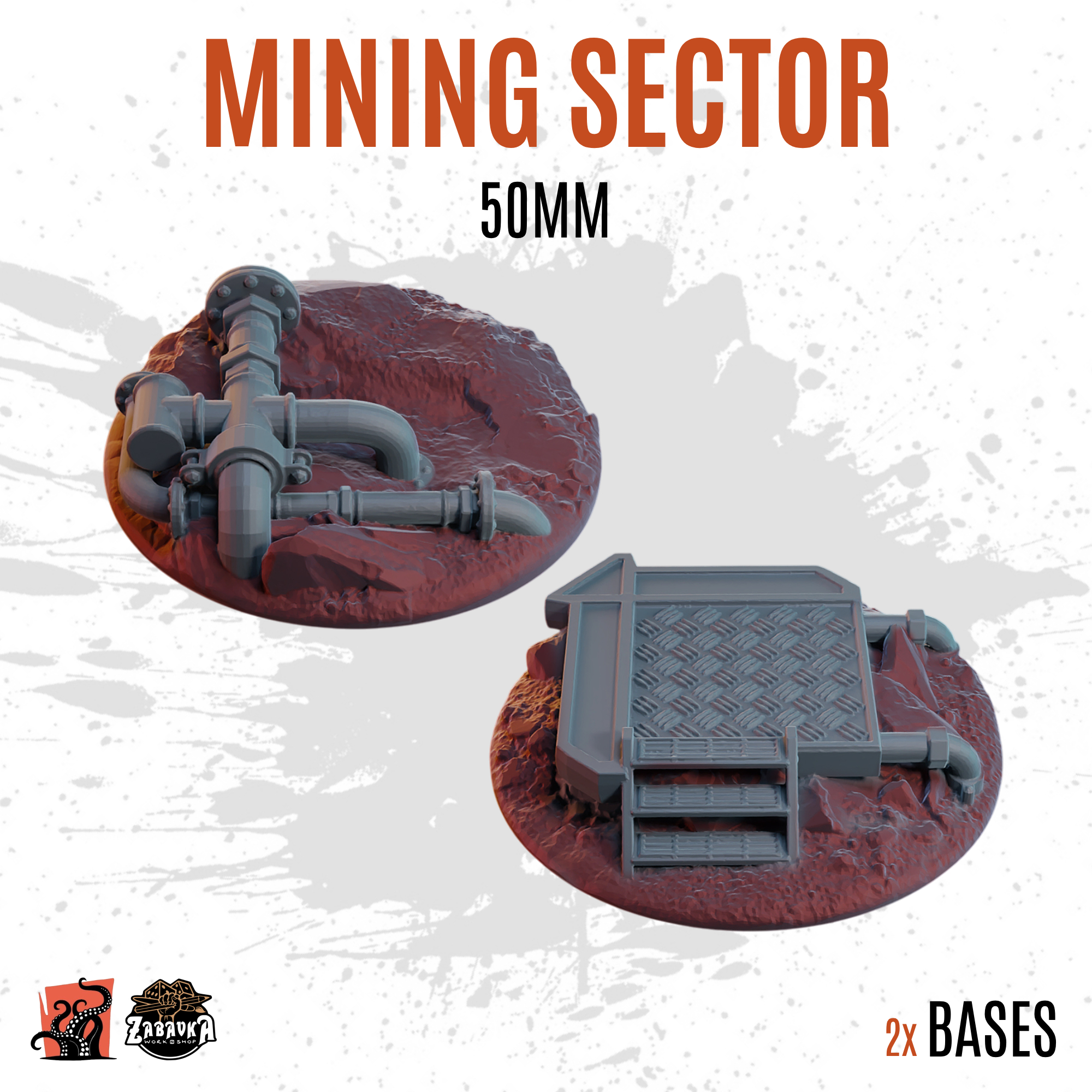 Mining Sector - 50mm base (2uds)