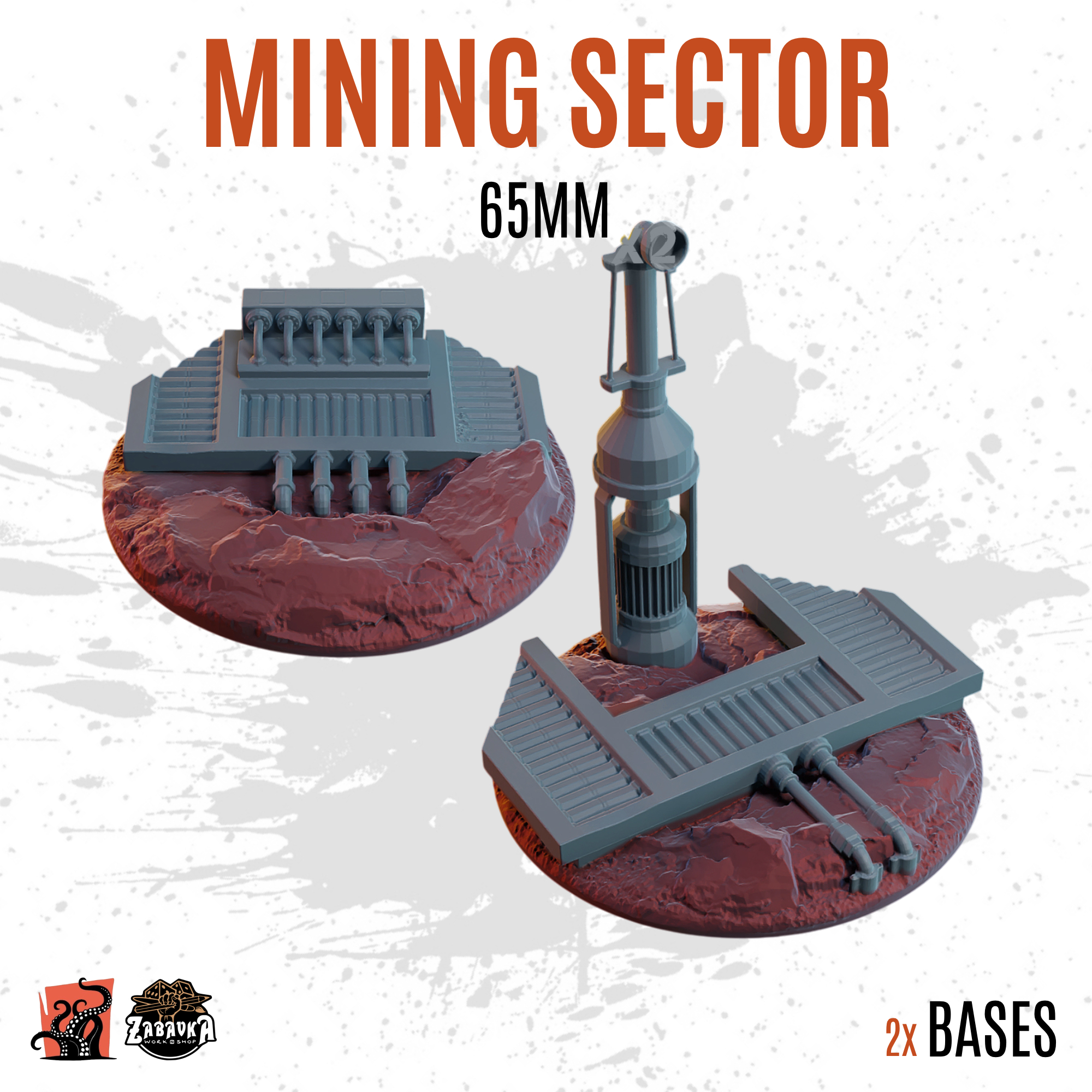 Mining Sector - 65mm base (2uds)