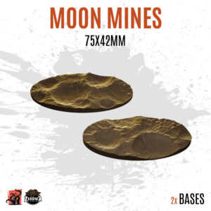 Moon Mines - 75x42mm oval base (2uds)