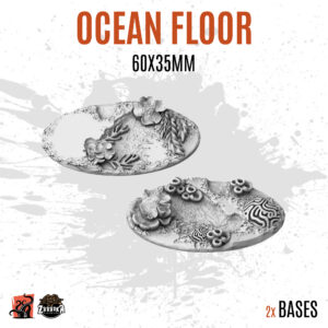 Ocean floor - 60x35mm oval base (2uds)