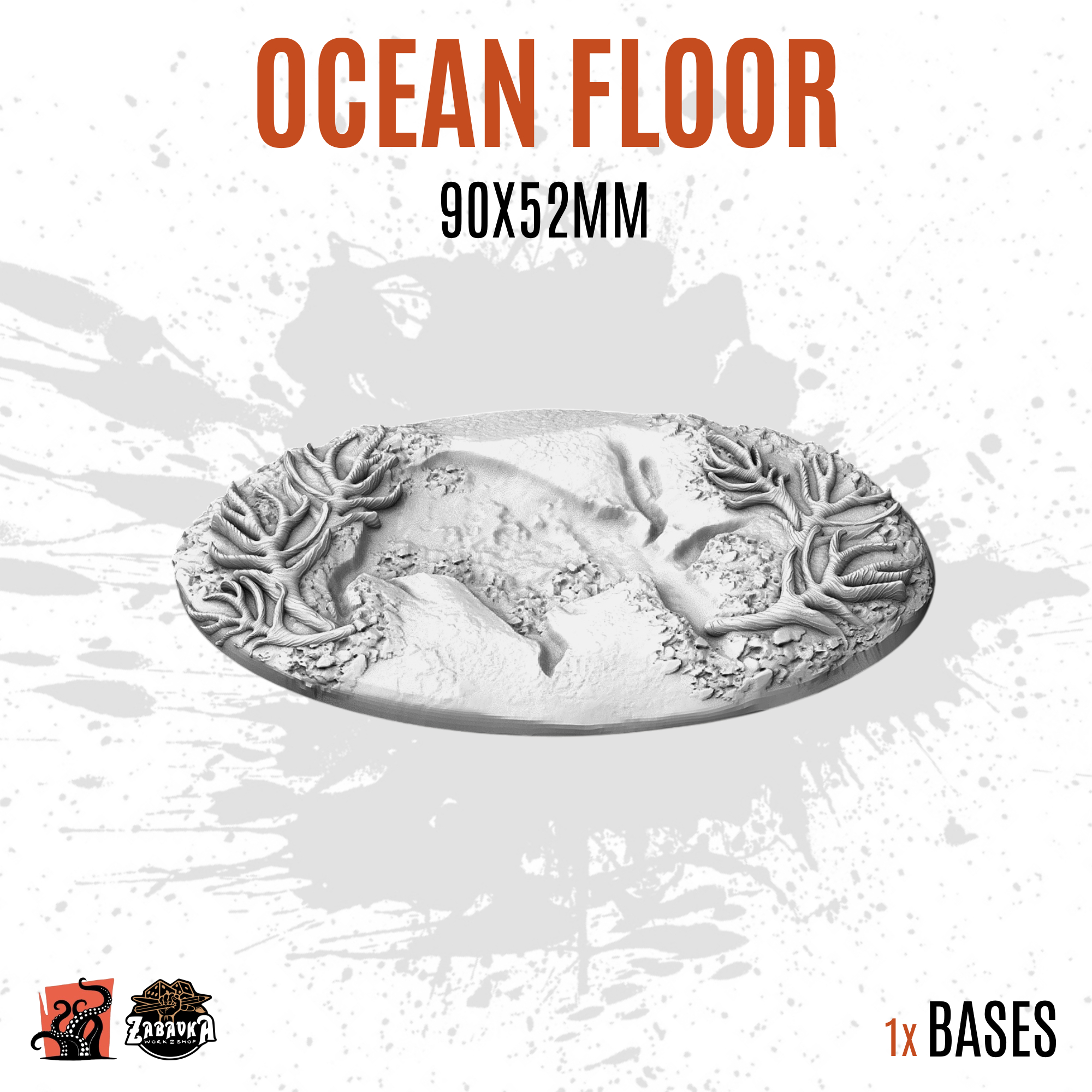 Ocean Floor - 90x52mm oval base (1ud)
