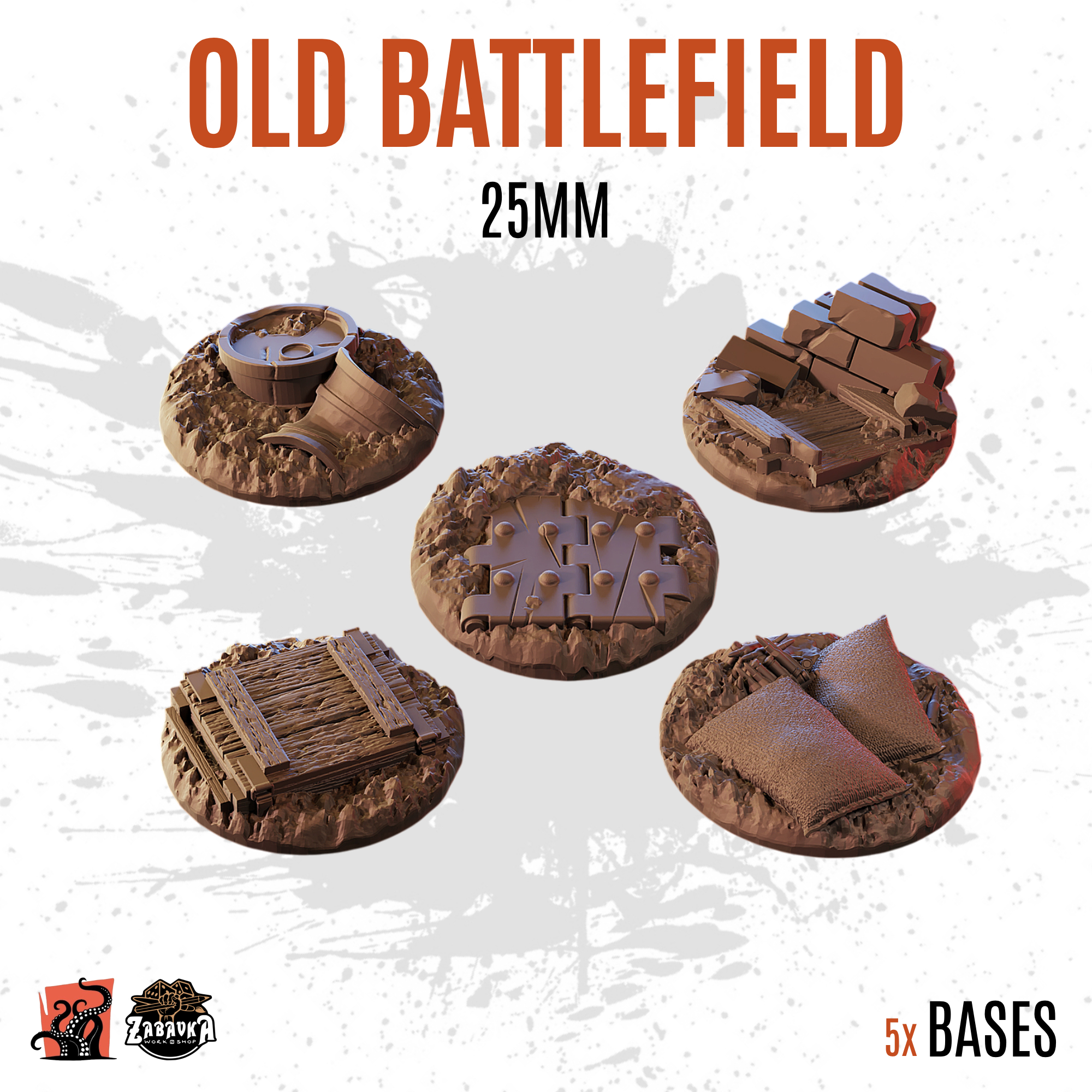 Old Battlefield - 25mm base (5uds)