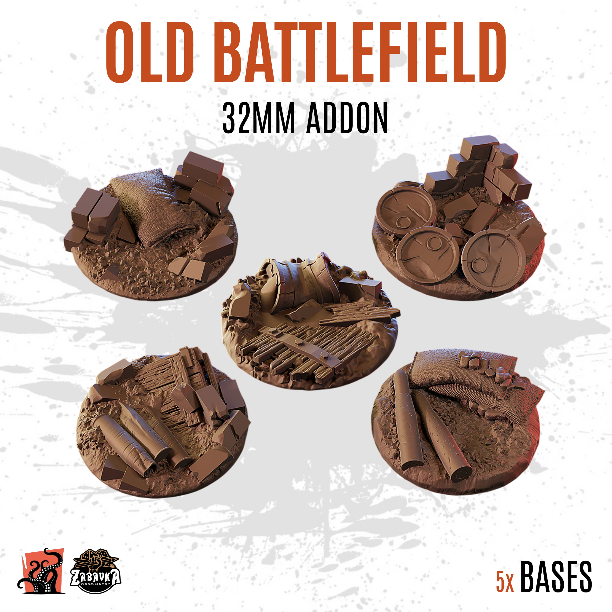 Old Battlefield - 32mm base (5uds) V2