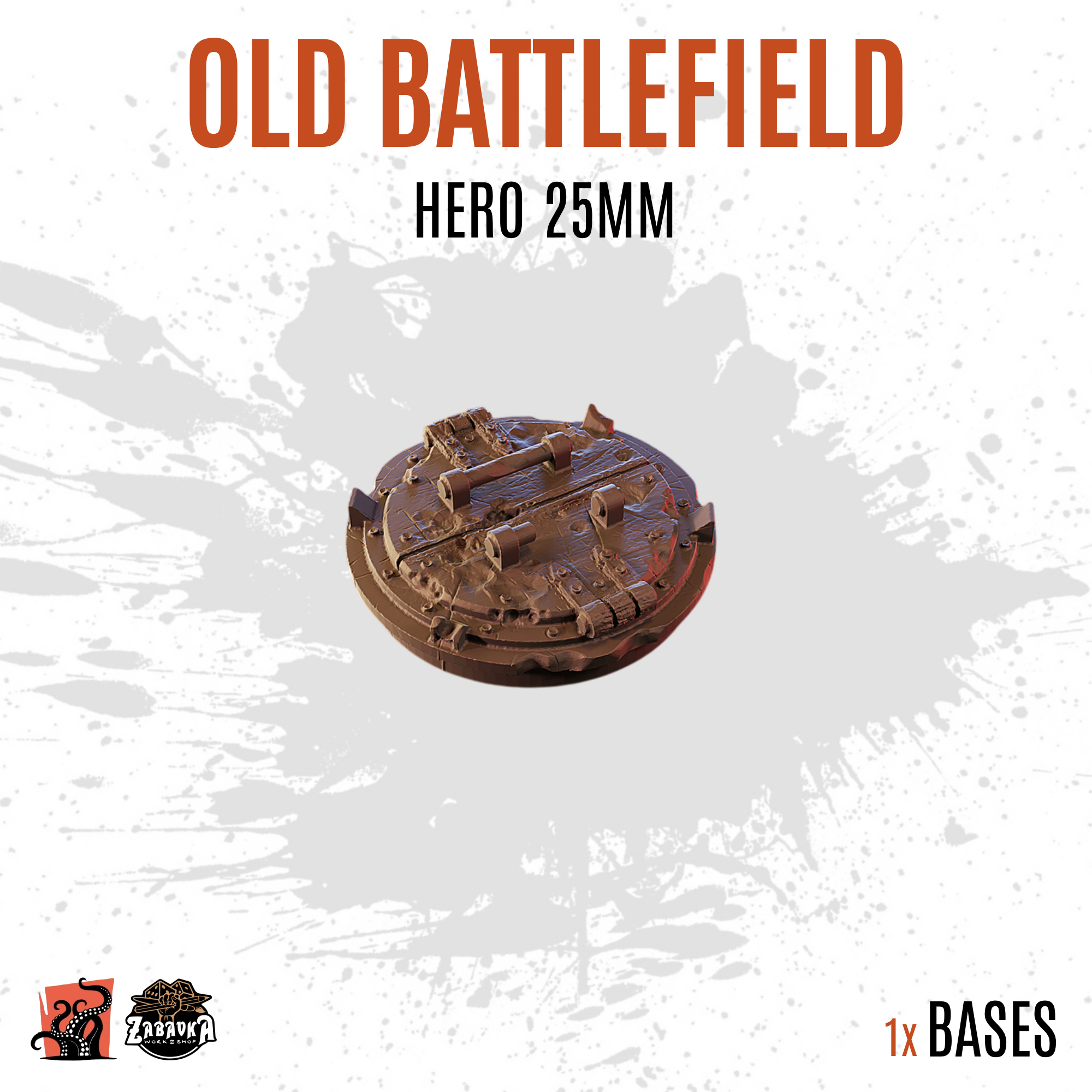 Old Battlefield - 25mm hero base (1ud)