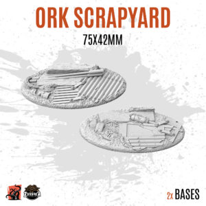 Ork Scrapyard - 75x42mm oval base (2uds)
