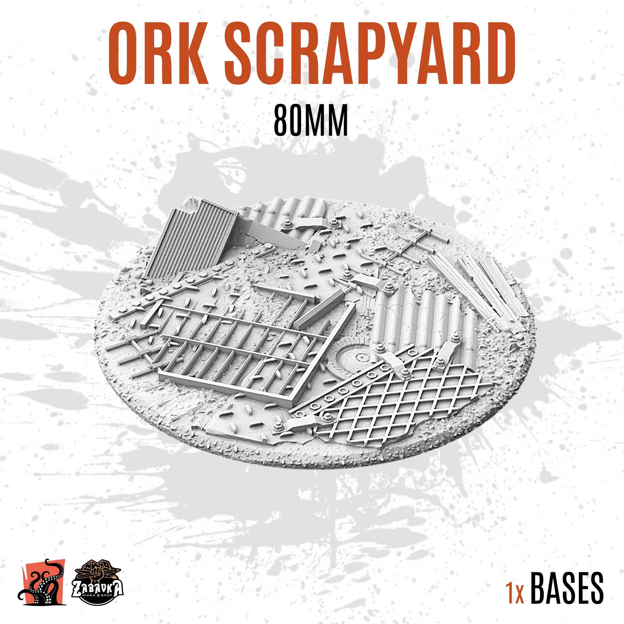 Ork Scrapyard - 80mm base (1ud)