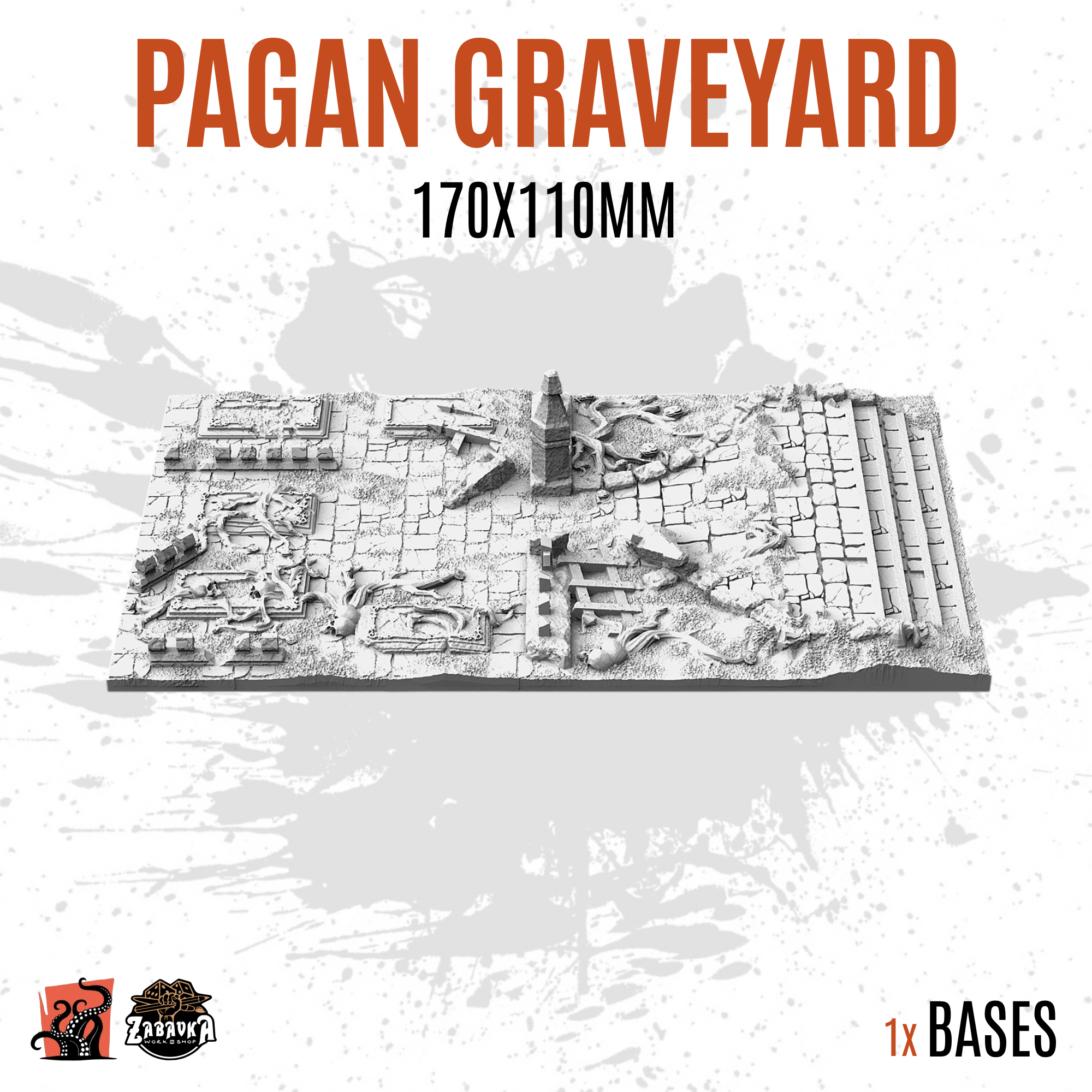 Pagan Graveyard - 170x110mm square base (1ud)