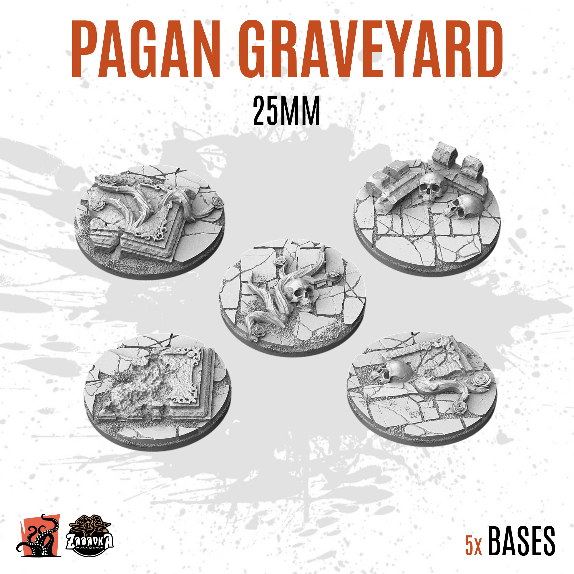 Pagan Graveyard - 25mm base (5uds)