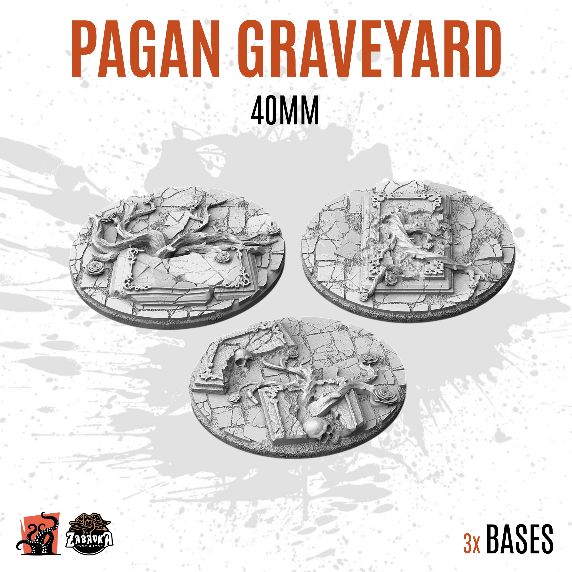 Pagan Graveyard - 40mm base (3uds)