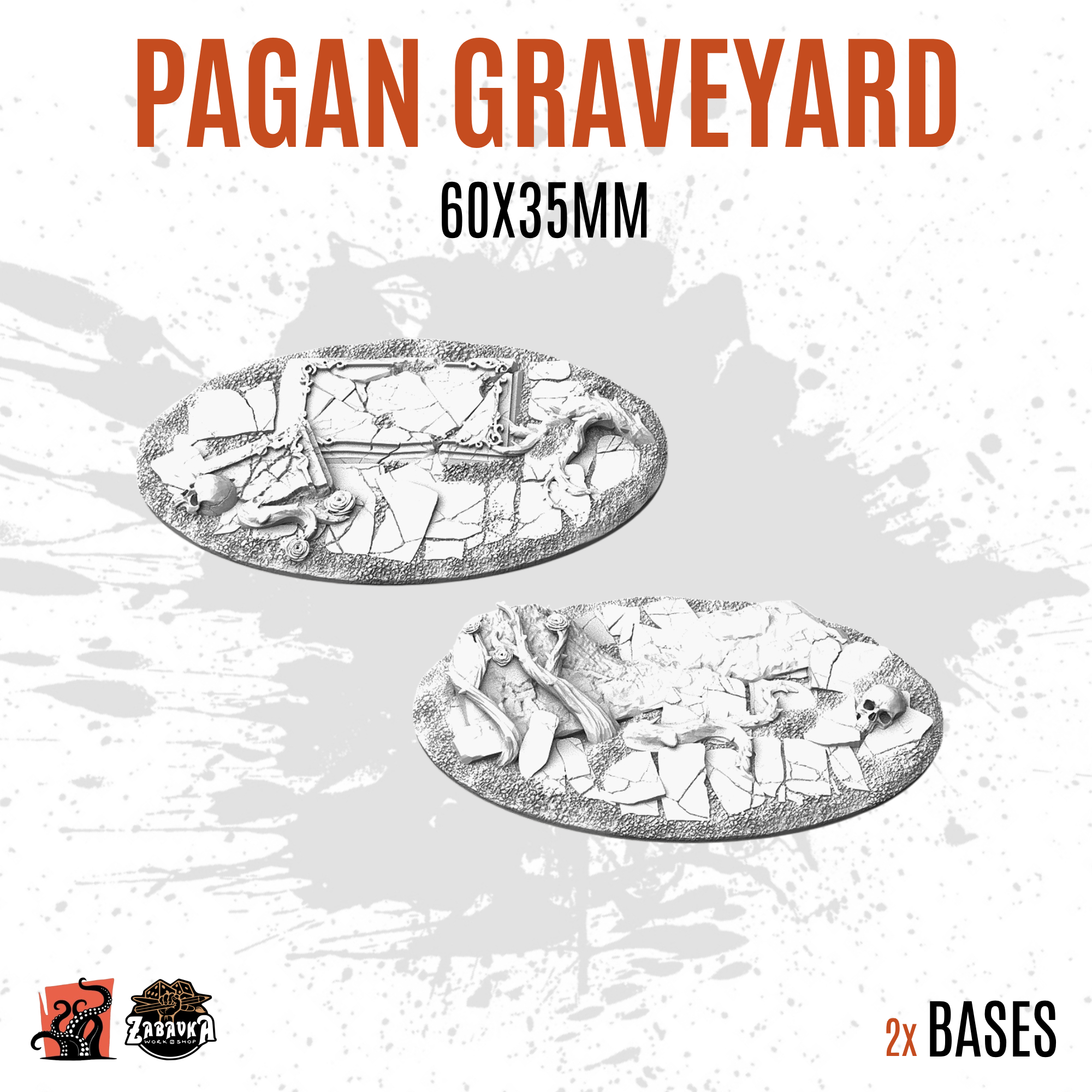 Pagan Graveyard - 60x35mm oval base (2uds)