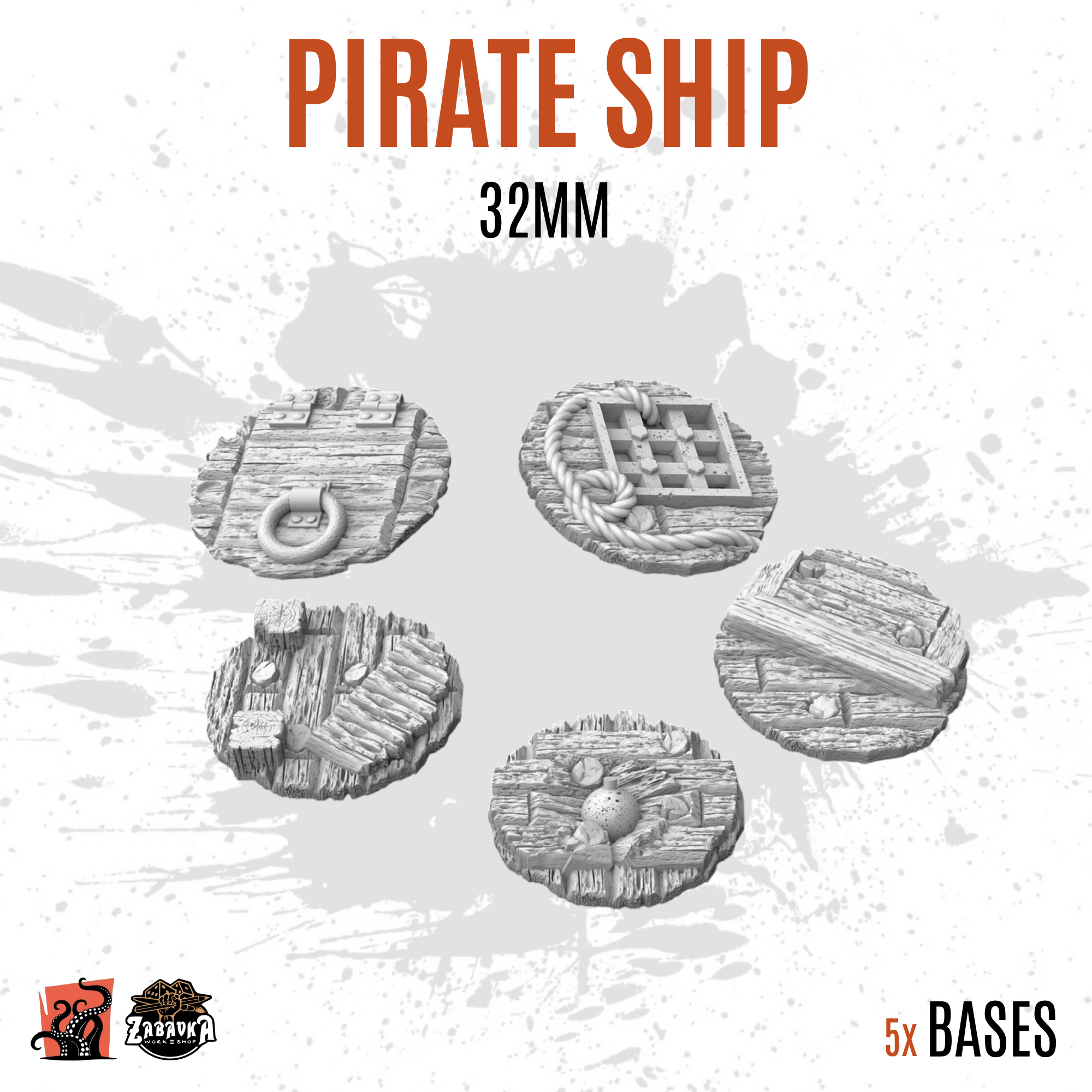Pirate Ship - 32mm base (5uds)